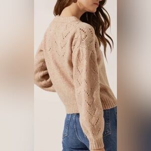 Astr the label Women's Brown Crew Neck Sweater XL